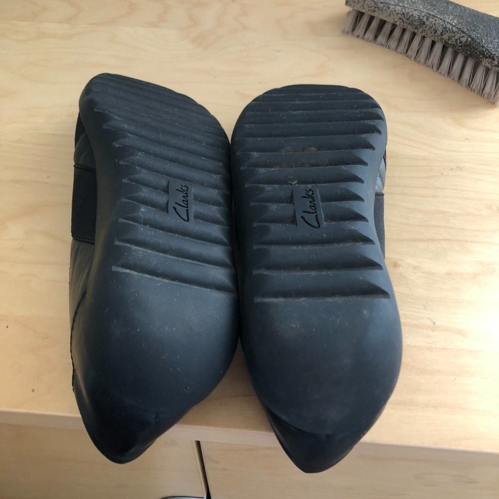 Clark's Collection Loafer Women's size 8.5 Black Ballet Flat Comfort - Picture 9 of 12